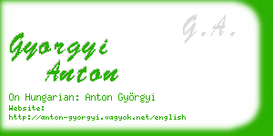gyorgyi anton business card
